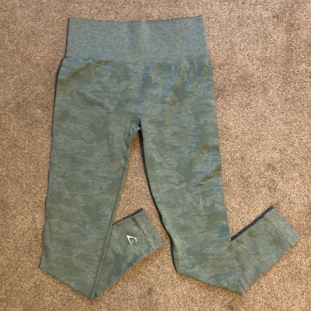 Mint camo seamless leggings